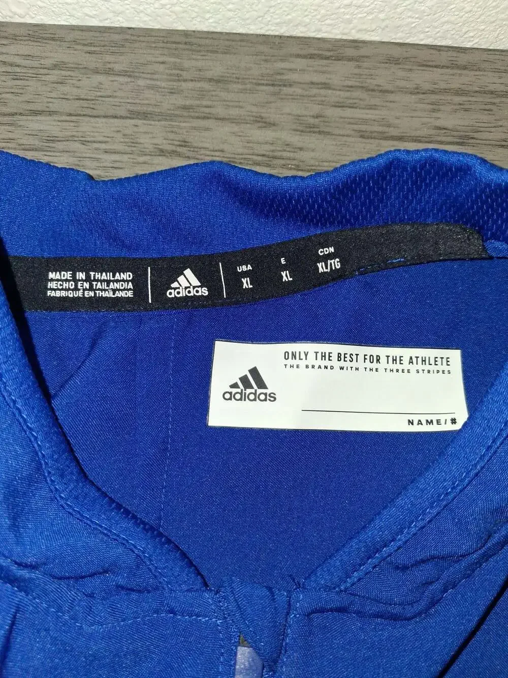 Adidas Men's Quarter-Zip Athletic Pullover Jacket Royal Blue